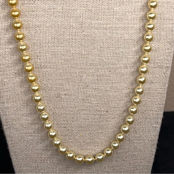 Vintage Pearl Necklace Retro Glam Pinup Wedding Ivory Cream - Picture 7 of 10